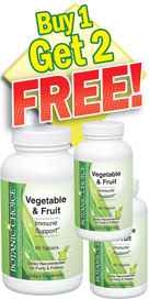 Vegetable / Fruit - Buy 1 Bottle, Get 2 Free 90 tablets per bottle