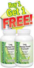 Herbal Leg Formula - Buy 1 Bottle, Get 1 Free 30 capsules per bottle