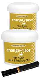 Change Of Face Hair Again Quick Stimulating Gel 4 oz per jar