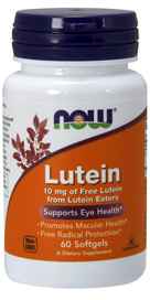 NOW Foods Lutein 10 mg 60 Softgels