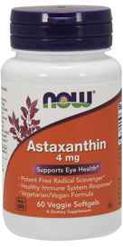 NOW Foods Astaxanthin 4 mg 60 Veggie Softgels