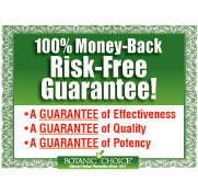 100% Money-Back Product Guarantee.  Quality, Potency, Effectiveness.  BBB OnLine Reliability Program