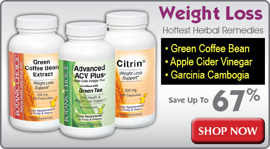 Weight loss supplements featuring green coffee bean, garcinia cambogia and raspberry ketones