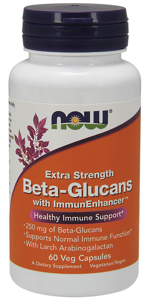 Now Foods Beta-Glucans with ImmunEnhancer™, Extra Strength Veg Capsules - Veg Capsules