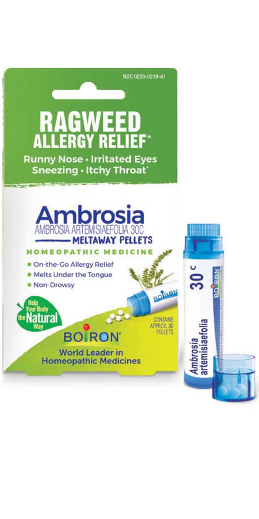 Boiron Ambrosia Artemisiaefolia Ragweed Allergy Relief - 80 Pellets