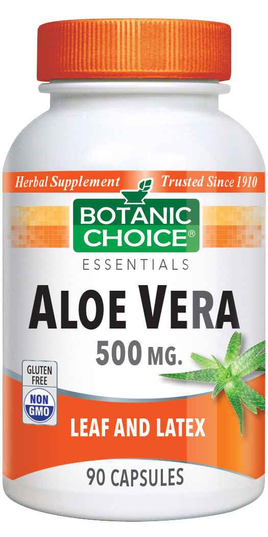 aloe vera 500mg leaf and latex
