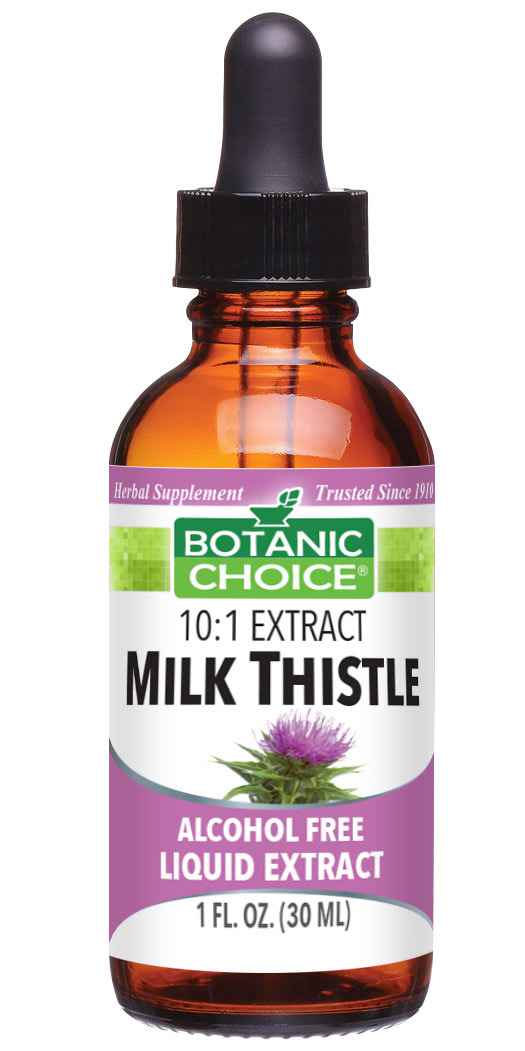 10:1 extract milk thistle alcohol free liquid extract
