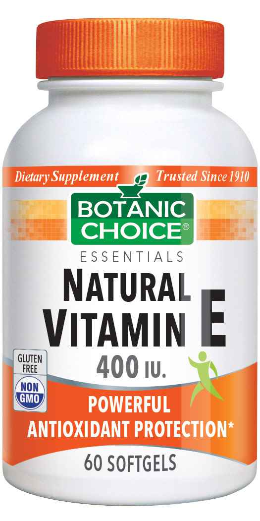 essentials natural vitamin e 400 iu. powerful antioxidant protection*
