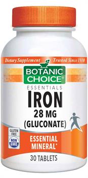 Iron 28 mg (gluconate)