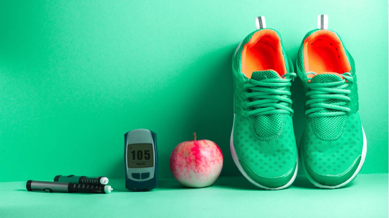 blood sugar monitor and healthy lifestyle equipment