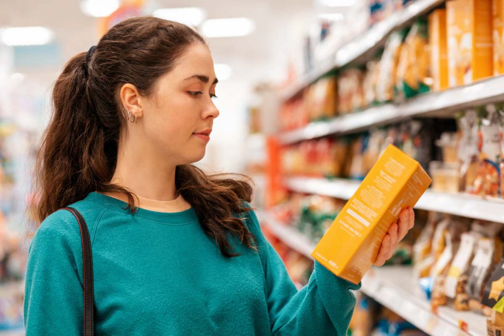 women researching ingredients for health