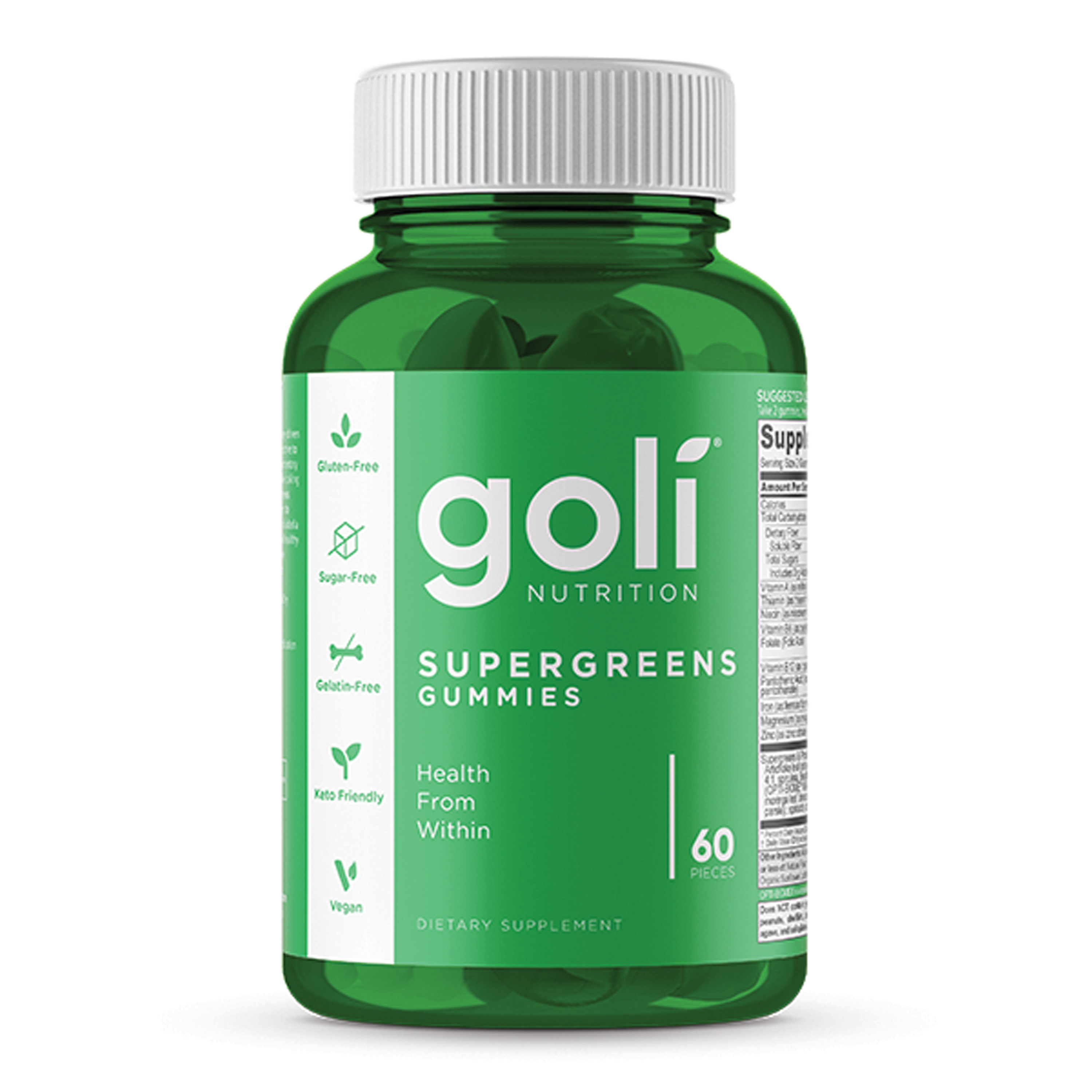 Goli Nutrition Supergreens Gummies - 60 Gummies