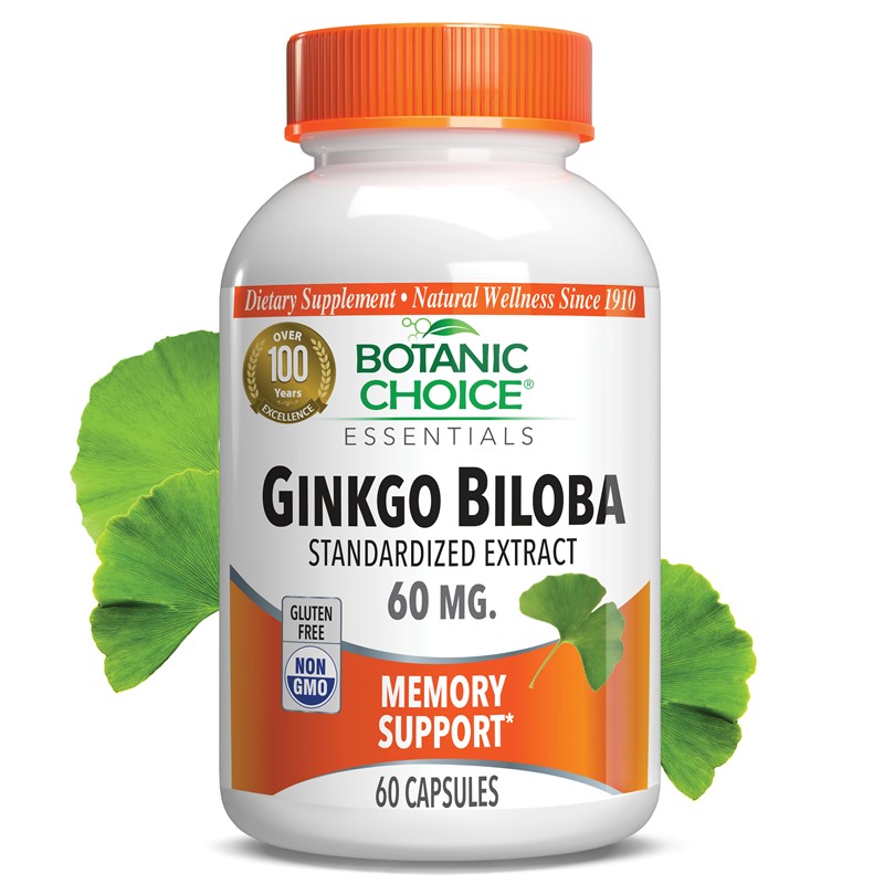 Ginkgo Biloba Extract 60 mg.