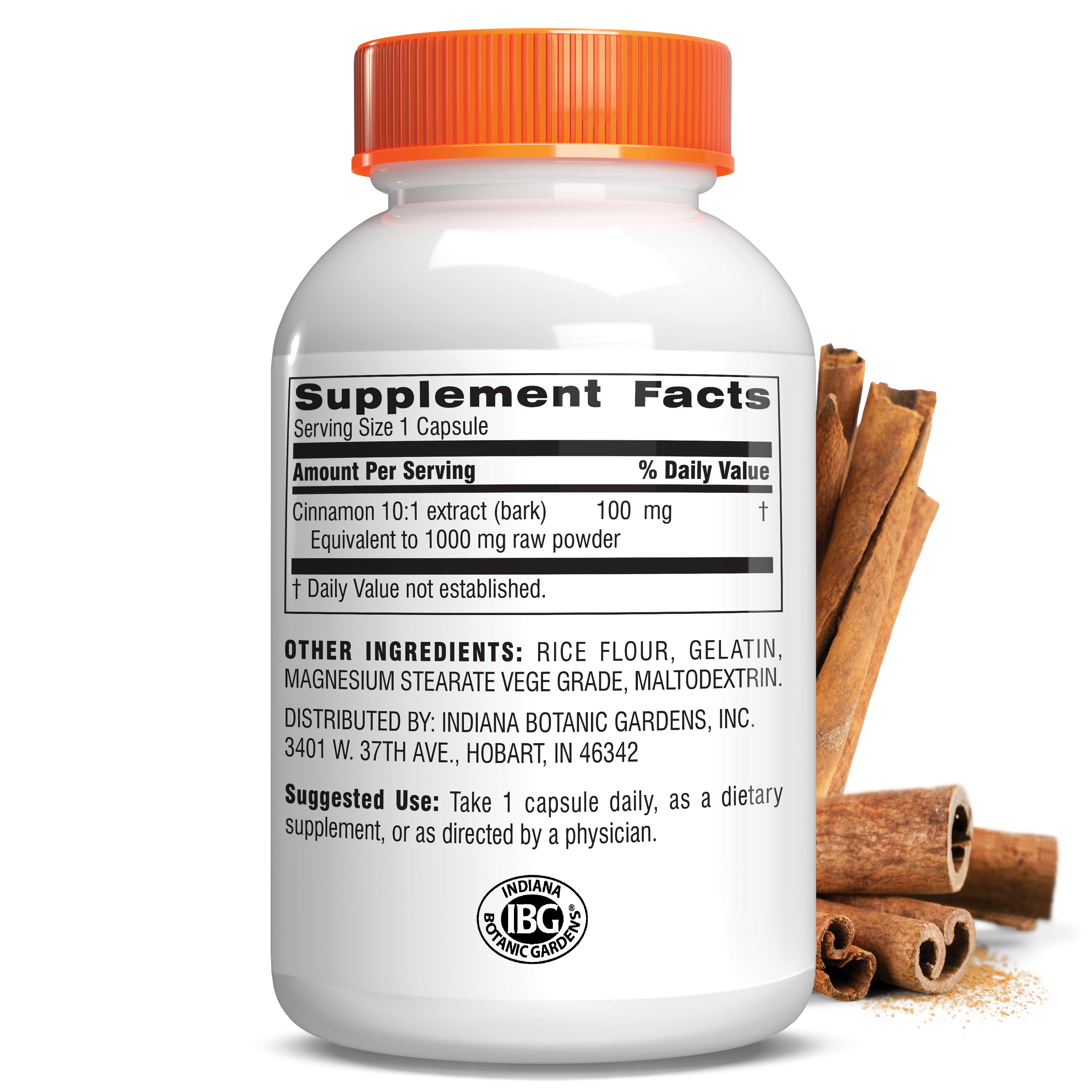 Buy Cinnamon 1000 mg. - 60 capsules - Botanic Choice