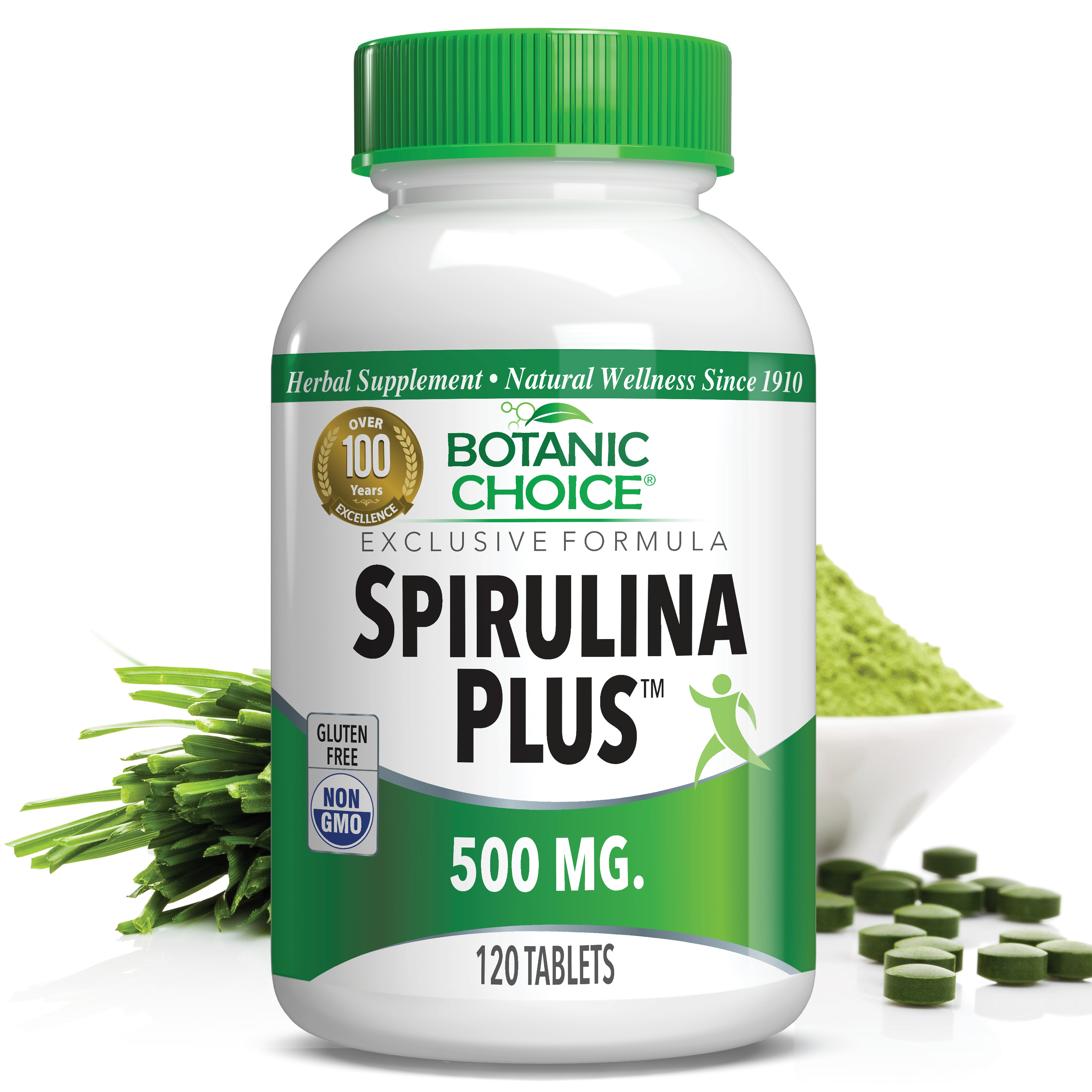 Spirulina Plustm - Blood Builder Support Supplement - 120 Tablets BC05 SPIR 0120
