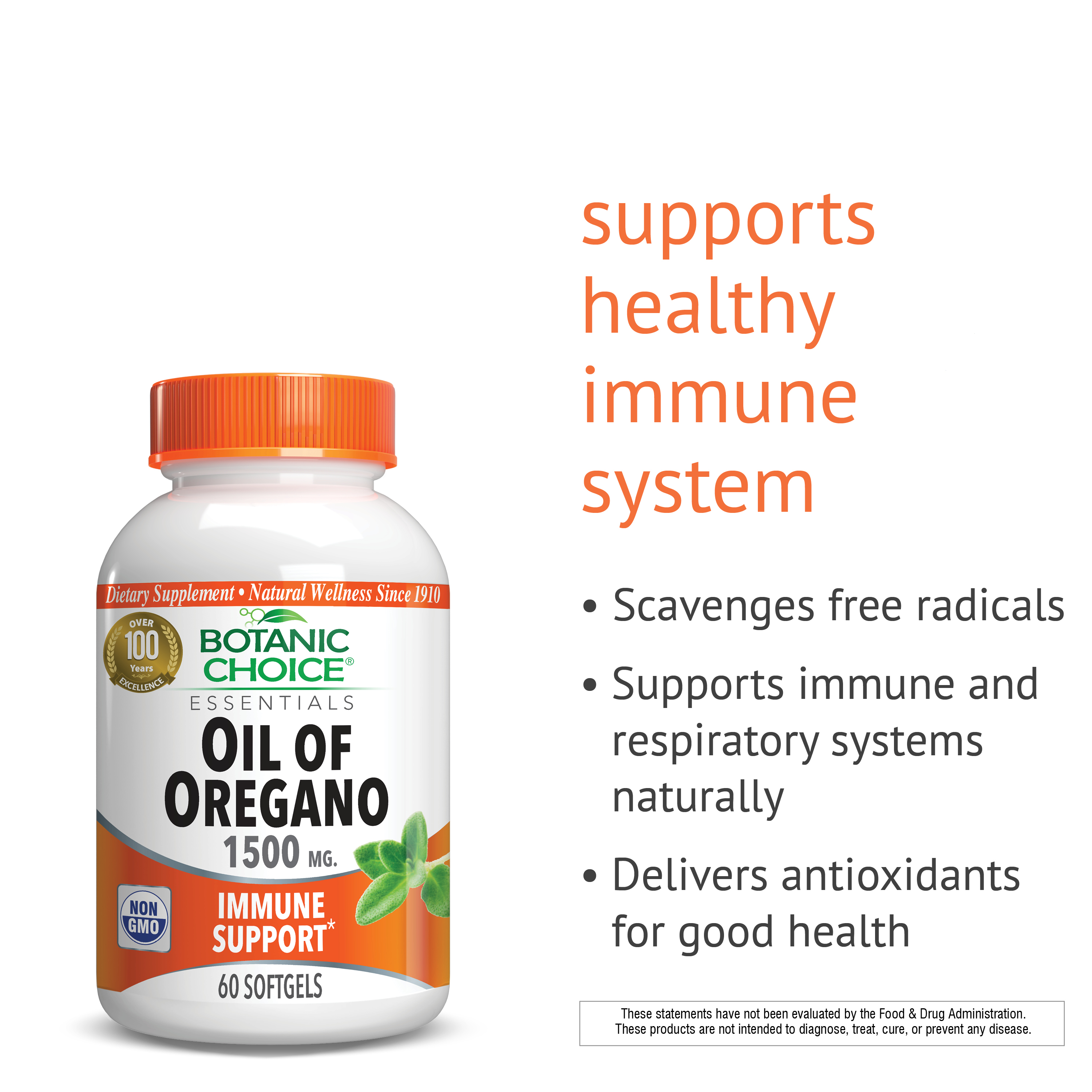 Buy Oil of Oregano Extract 1500 mg. 60 softgels Botanic Choice