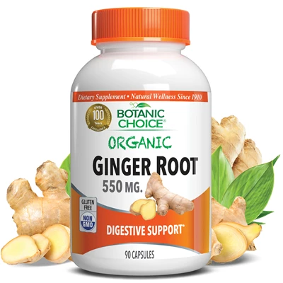 Organic Ginger Root 550 mg