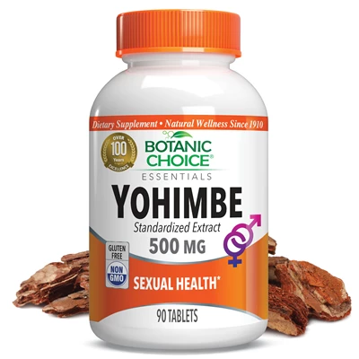 Yohimbe Standardized Extract 500 mg.