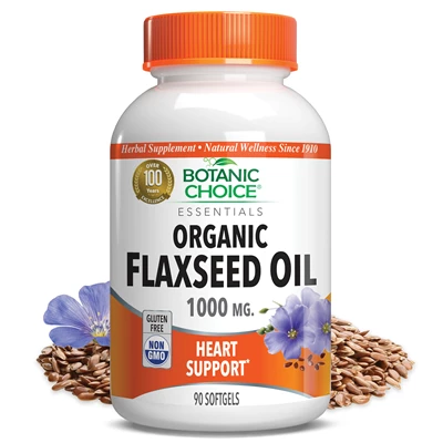 Flaxseed Oil (Organic) 1000 mg.