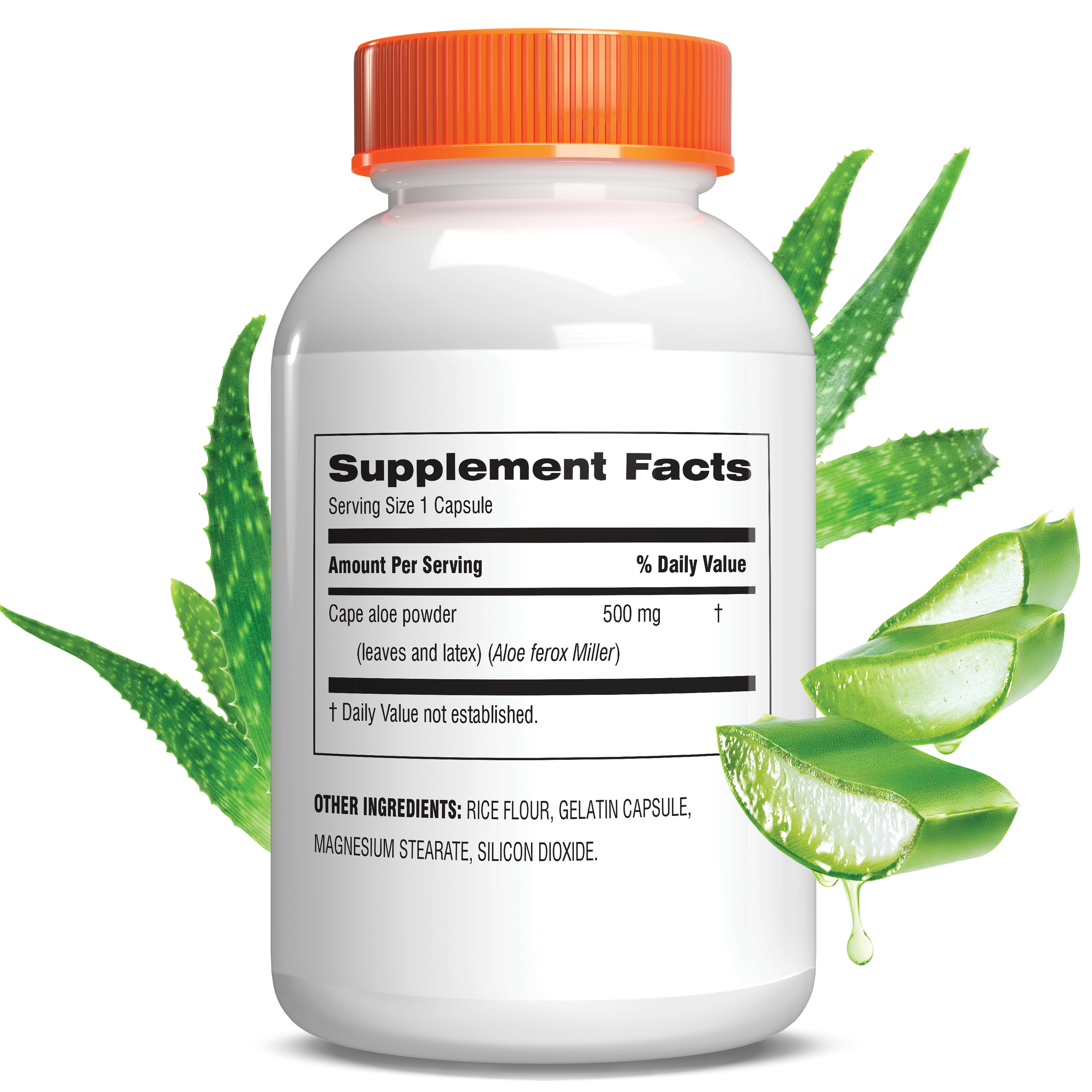 Buy Aloe Vera 500 mg. - 180 capsules - Botanic Choice