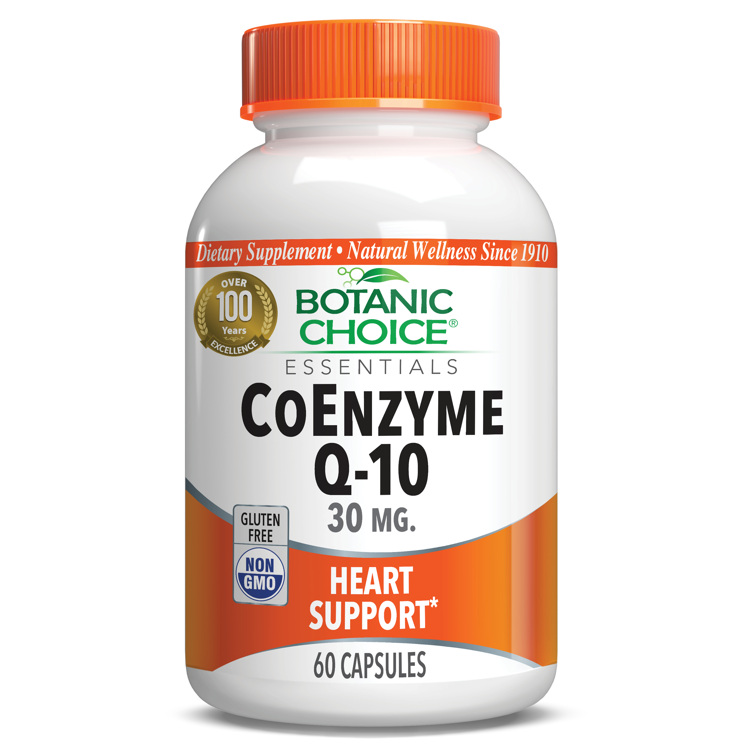 CoEnzyme Q-10 30 mg - Heart Support Supplement - 60 Capsules EC04 CO30 0060
