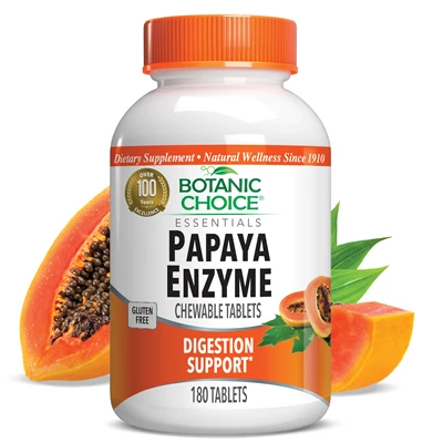 Chewable Papaya Enzyme Tablets 49 mg.