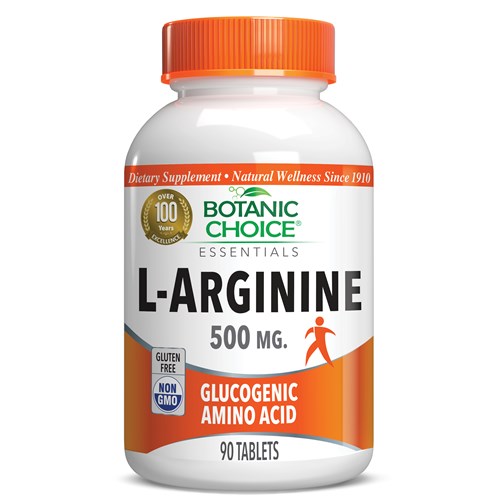 L-Arginine 500 mg - Amino Acids Supplement - 90 Tablets