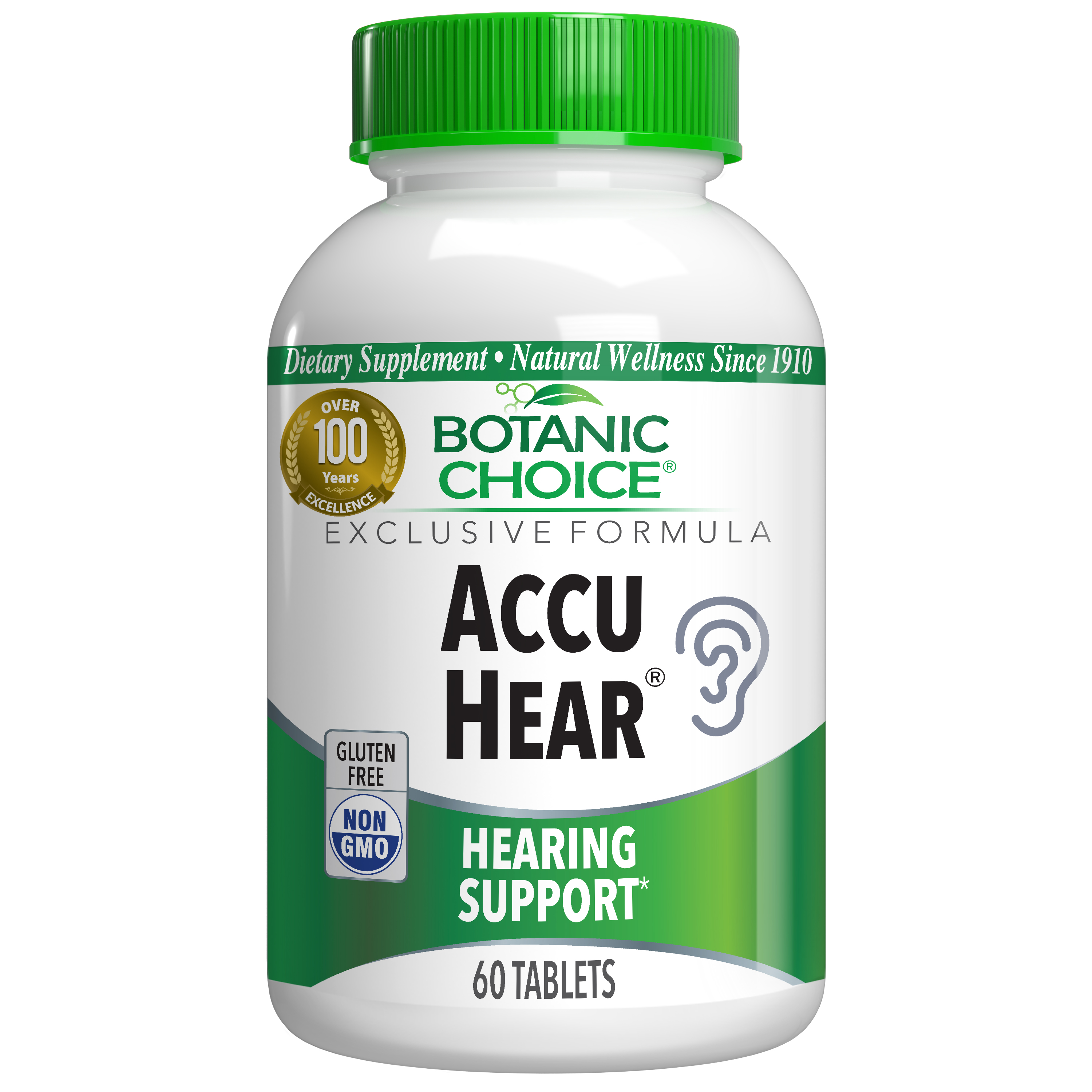 Accu Hear(r) - Nutritional Hearing Support Supplement - 60 Tablets SC05 HEAR 0060
