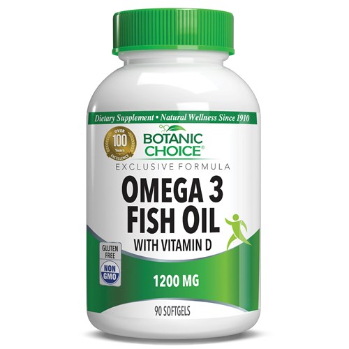 Omega 3 Fish Oil with Vitamin D - 90 Softgels
