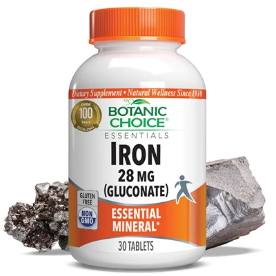 Iron 28 mg (gluconate)