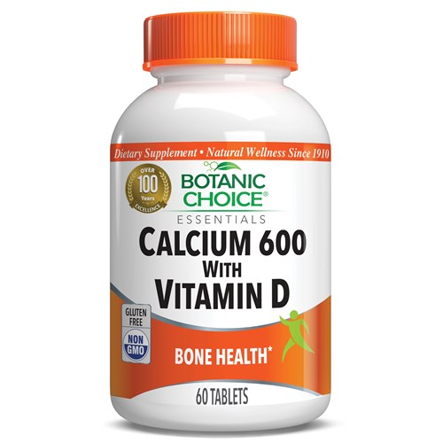 Calcium 600 with Vitamin D - Bone Health Supplement - 60 Tablets