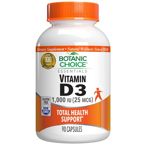 Vitamin D3 - 1000 IU Capsules - 90 Capsules