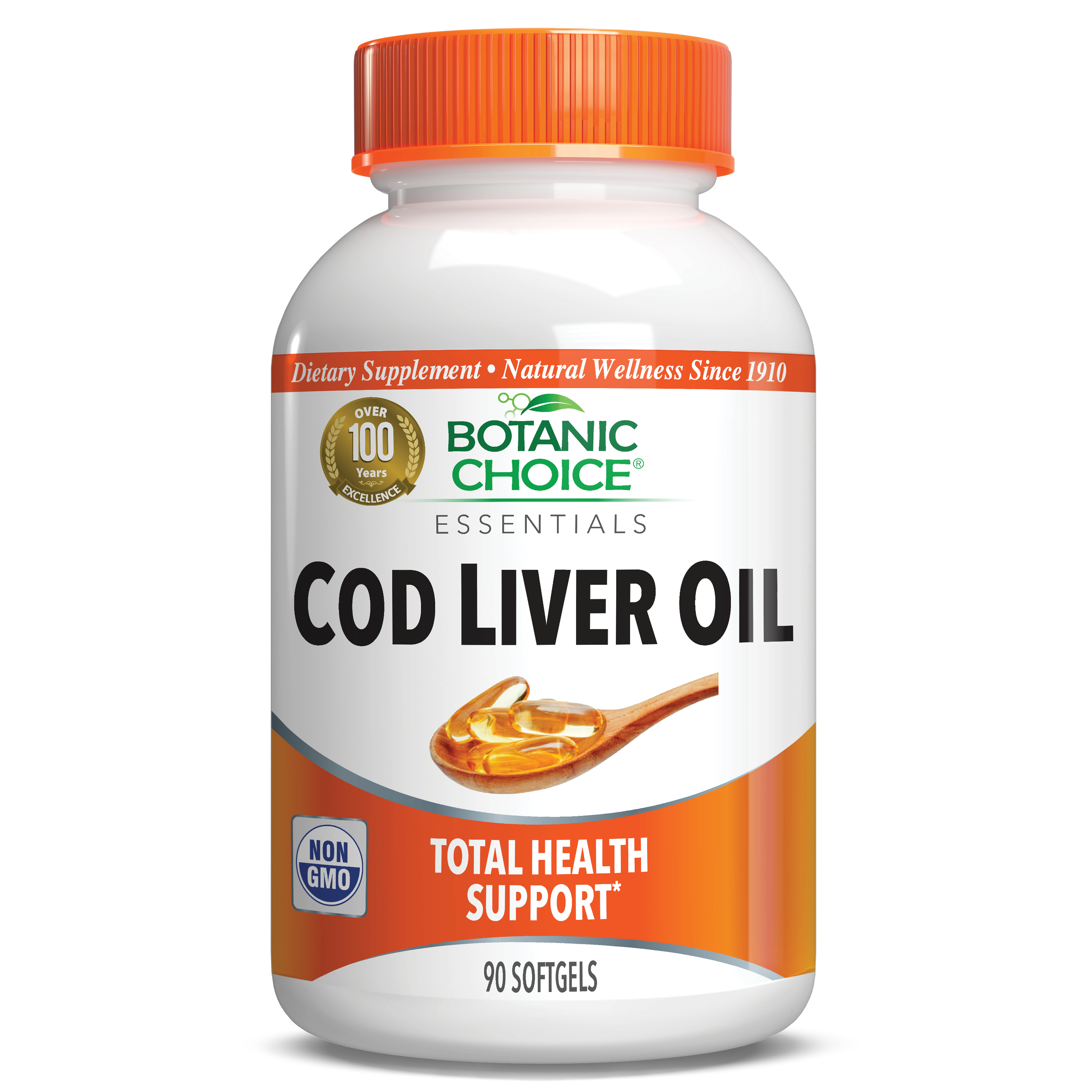 Botanic Choice Cod Liver Oil with Vitamins A & D - 90 Softgels