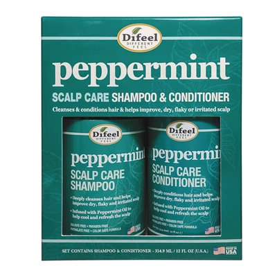 Difeel Peppermint Scalp Care Shampoo & Conditioner
