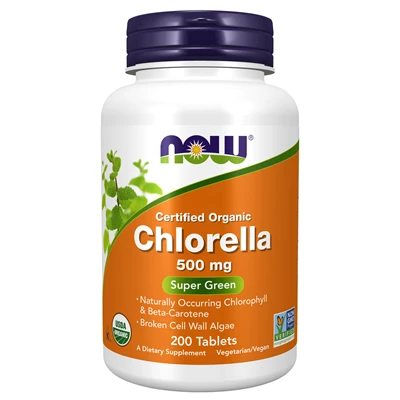 Now Foods <br> Organic Chlorella 500 mg