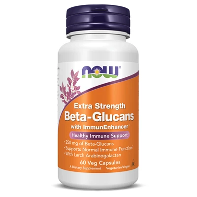 Now Foods <br> Beta-Glucans with ImmunEnhancer™, Extra Strength Veg Capsules