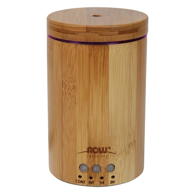 NOW Foods <br> Ultrasonic Real Bamboo Essential Oil Diffuser