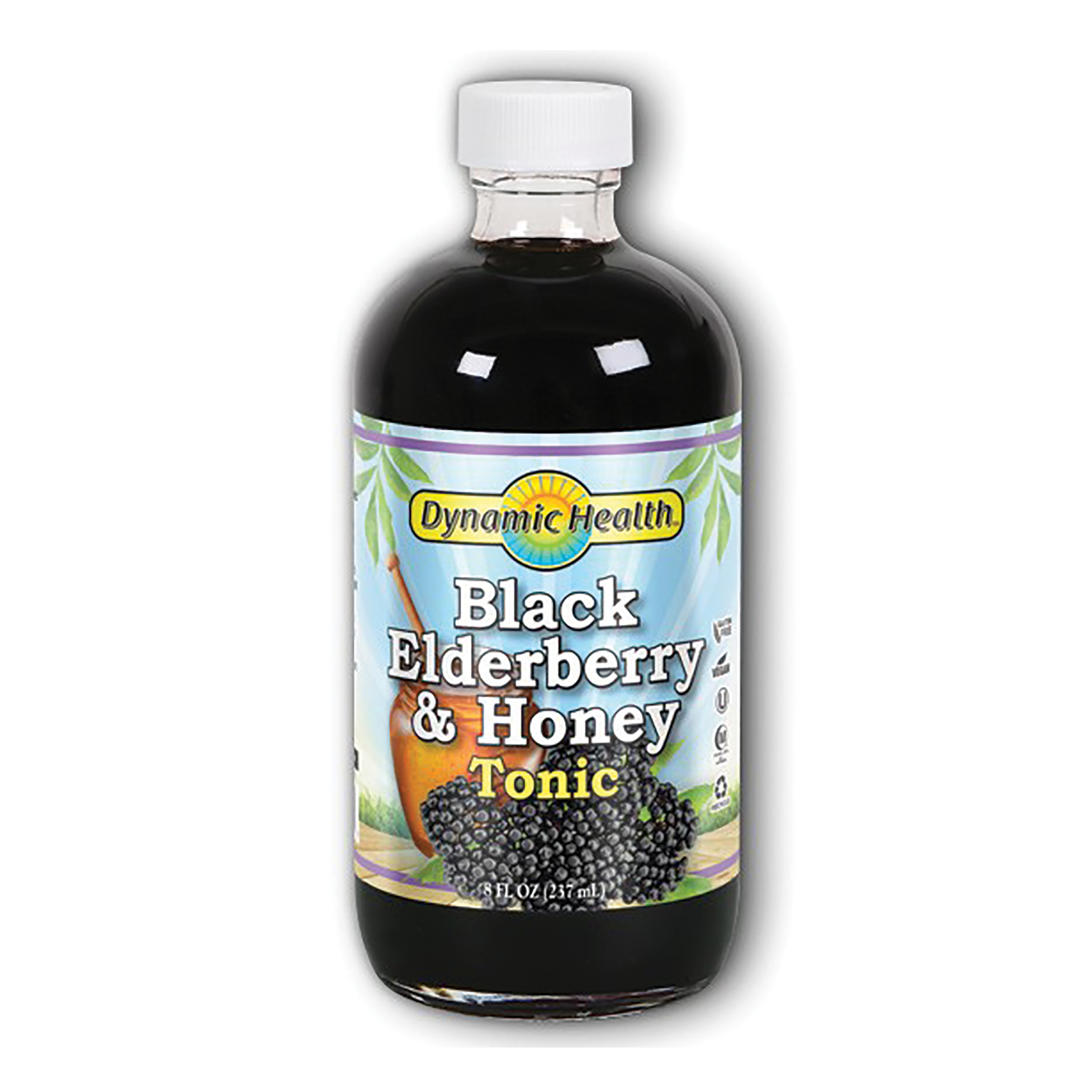 Dynamic Health Elderberry & Honey Tonic Concentrate Liquid - 8 Oz