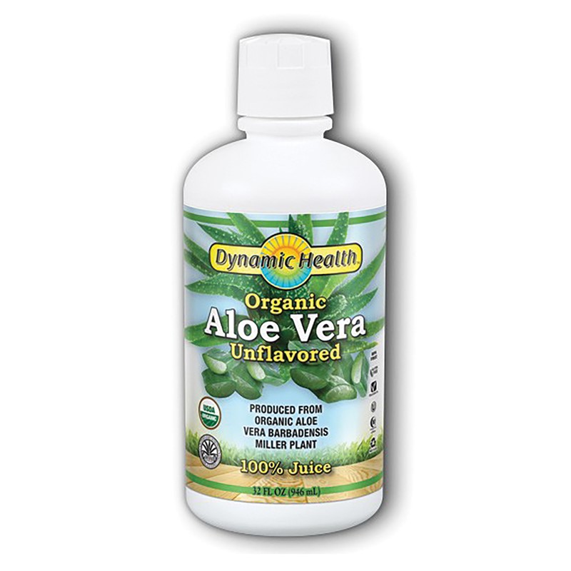 Dynamic Health <br> Aloe Vera Juice Certified Organic Unflavored