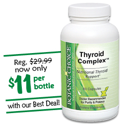 Thyroid Complex as low as $11 per bottle