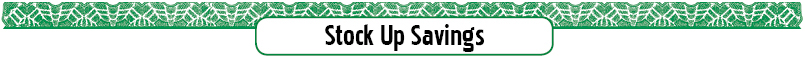 Stock Up and Save